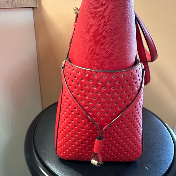 NWOT Michael Kors Scarlet Red Tote Bag - Picture 4 of 13